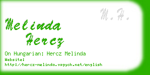 melinda hercz business card